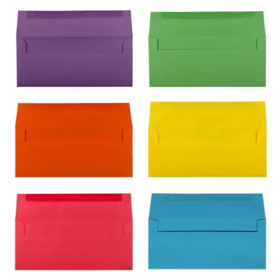 JAM Paper 9.5" x 4.125" Assorted Business Premium Envelopes, 150ct. {4}