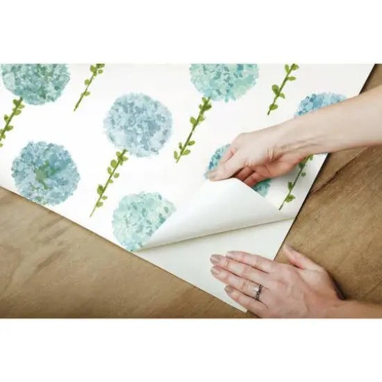 RoomMates Mum Floral Peel & Stick Wallpaper Blue {9}