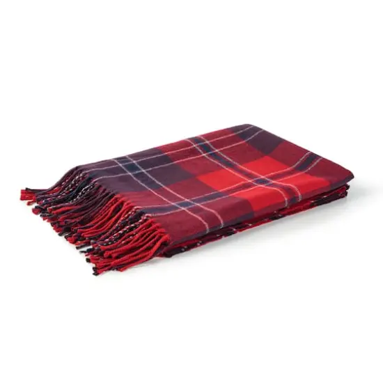 Glitzhome&reg; 60" Plaid Woven Acrylic Throw {1}