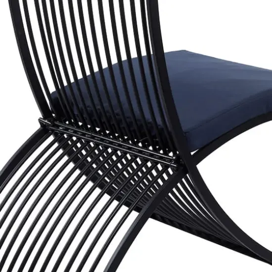 Black Metal Eclectic Outdoor Seating Set {5}