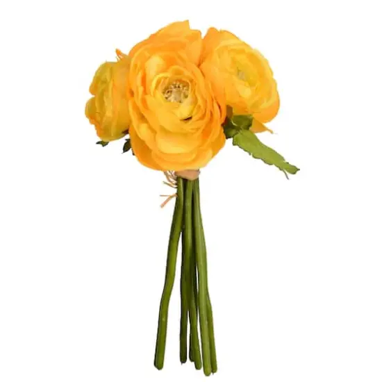 Mini Yellow Ranunculus Artificial Bundle {1}