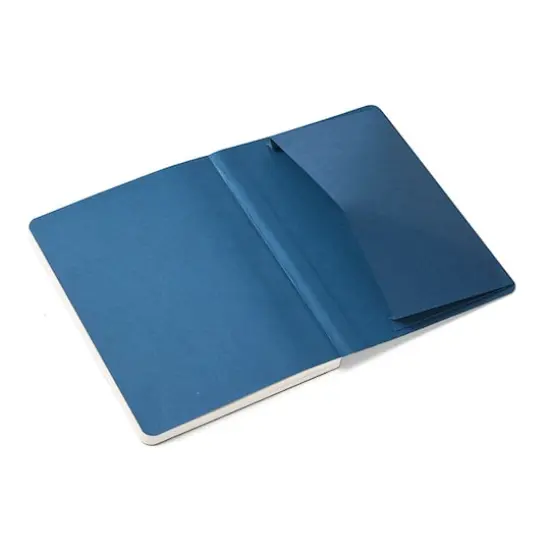 Fabriano&reg; EcoQua Plus A5 Lined Fabric-Bound Notebook Navy {4}