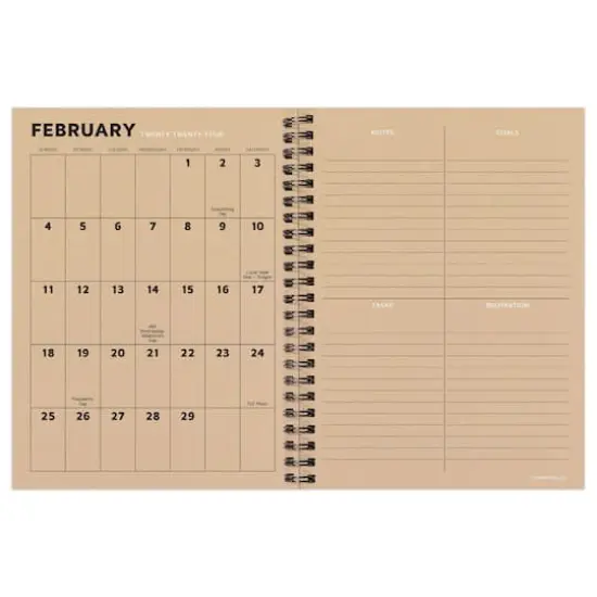 TF Publishing 2024 Neutral Plaid Medium Weekly Monthly Planner {3}