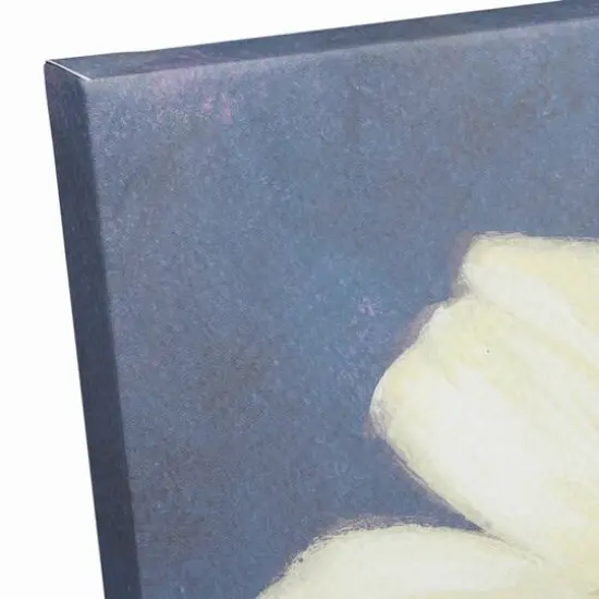 Lilies on Blue Canvas Wall Art {4}