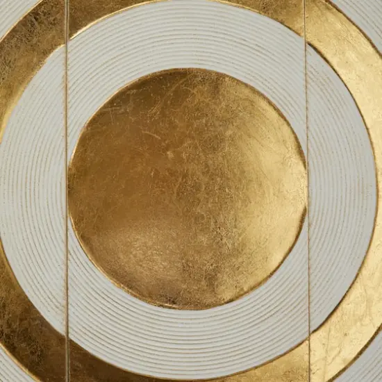 Gold Modern Abstract Wall Decor, 32" x 1" x 16" {4}