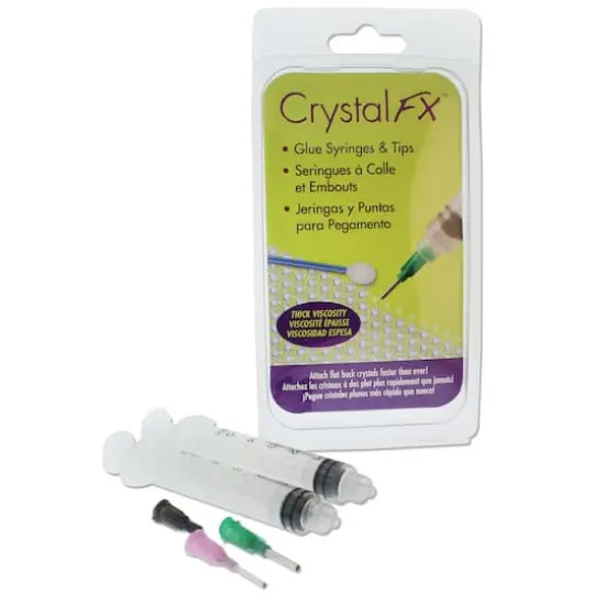 The Beadsmith&reg; Crystal FX&trade; Thick Viscosity Glue Syringe & Tip Set {4}