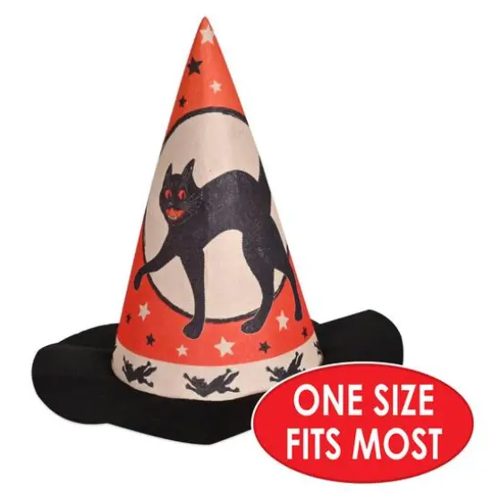 Beistle Vintage Halloween Felt Witch Hats, 3ct. {6}