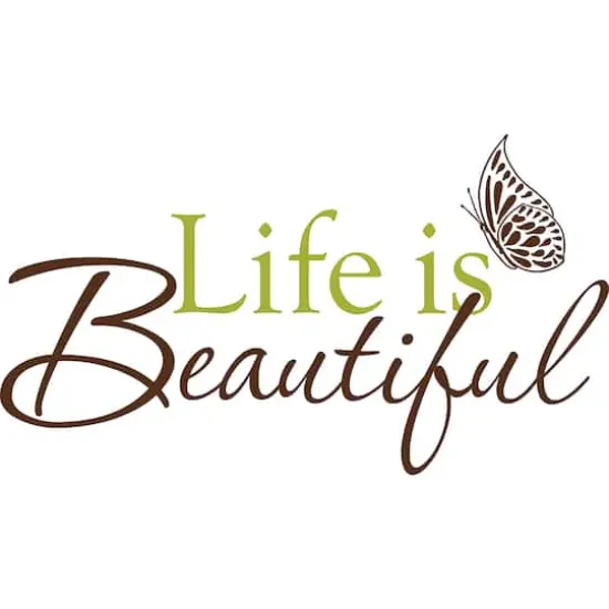 WallPops Life Is Beautiful Wall Quote {1}
