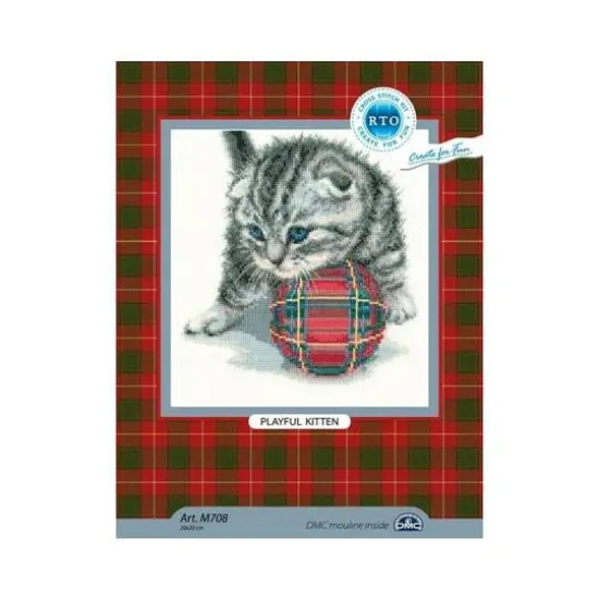RTO Playful Kitten Cross Stitch Kit {3}