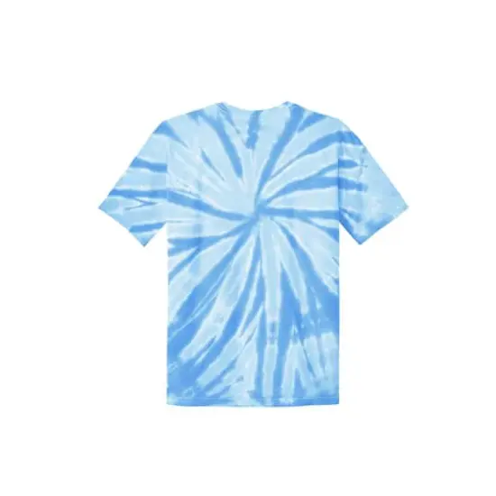 Port & Company&reg; Youth Tie-Dye T-Shirt Light Blue {5}