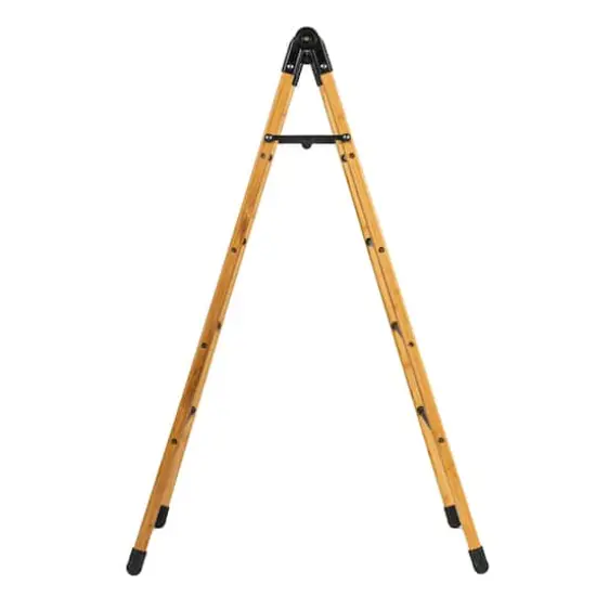 Household Essentials Bamboo V-Shaped Expandable Laundry Drying Rack {11}