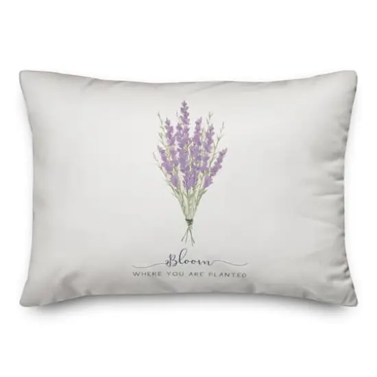 Bloom Where Planted 14" x 20" Throw Pillow {1}