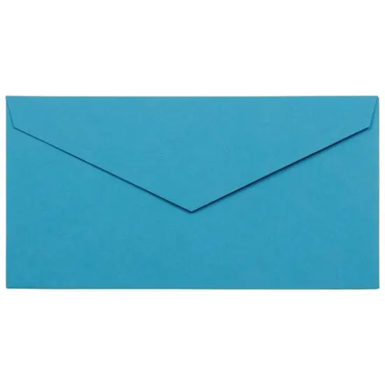 JAM Paper 3.875" x 7.5" Brite Hue Monarch Envelopes, 50ct. Blue {1}