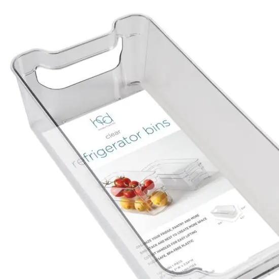 Honey Can Do Clear BPA-Free Stackable Refrigerator Organizer Storage Bins Set {17}