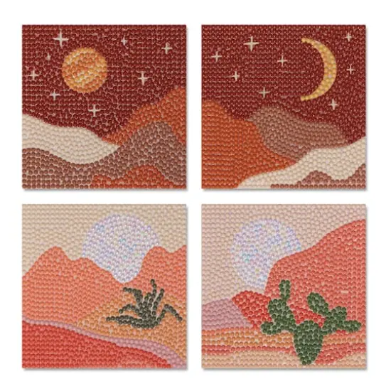 Desert Diamond Art Coaster Kit by Make Market&reg; {1}