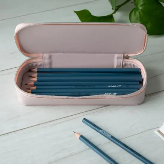 Zipper Pencil Pouch by Artist's Loft&trade; Blush {3}
