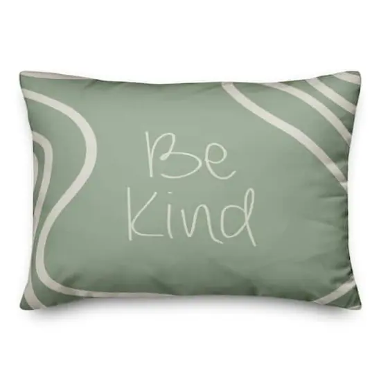 Sage Be Kind Throw Pillow {1}