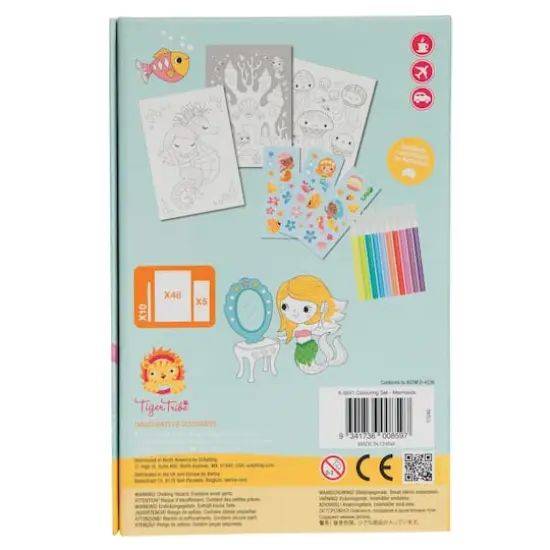 Tiger Tribe Mermaids Coloring Set with Markers & Stickers {4}