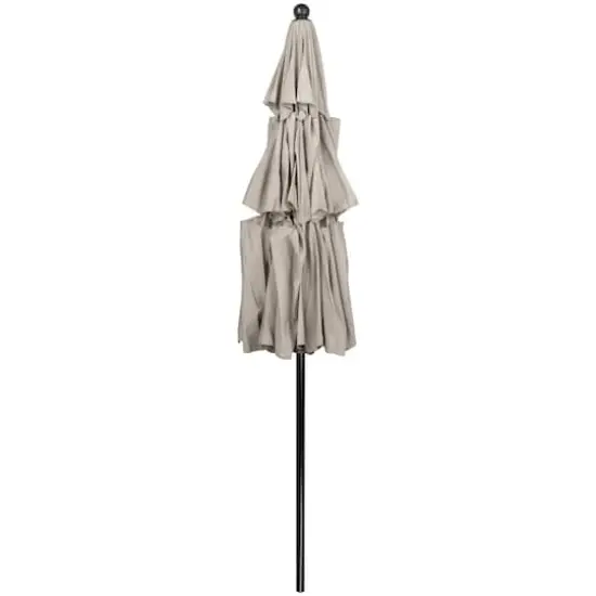 9.75ft. Outdoor Patio Market Umbrella with Hand Crank & Tilt Beige {5}