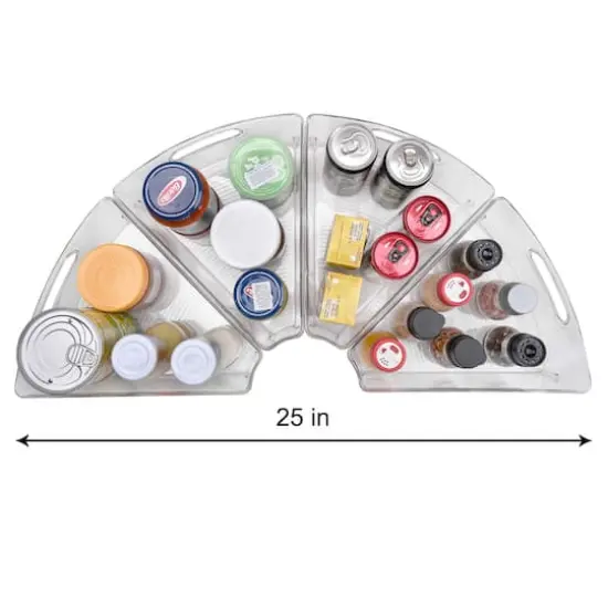 Sorbus Clear Wedge Storage Bins, 4ct. {4}