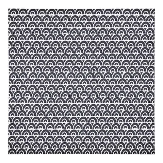 Navy Wavy Arch 10" x 10"Cotton Twill Napkin {1}