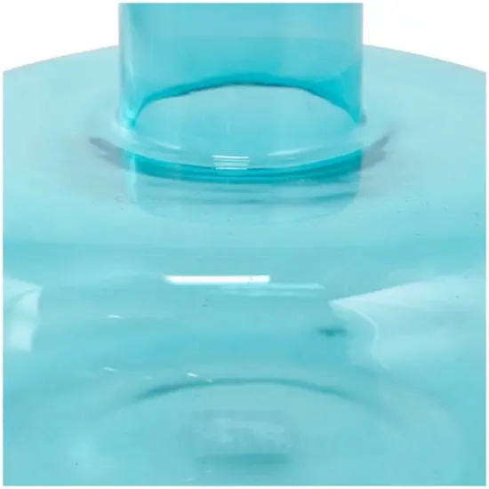 Blue Glass Rounded Vase Set {8}