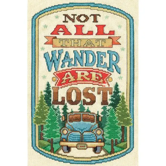 Design Works&trade; All That Wander Counted Cross Stitch Kit {1}
