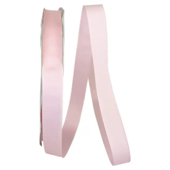 JAM Paper 7/8" x 100yd. Grosgrain Ribbon Light Pink {1}