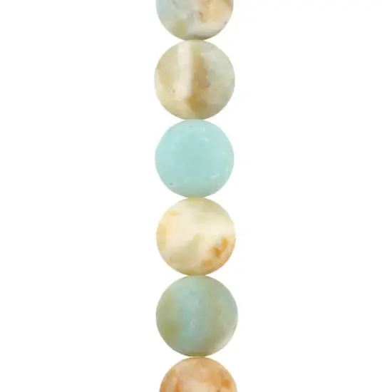 Matte Amazonite Lentil Beads, 10mm by Bead Landing&trade; {1}