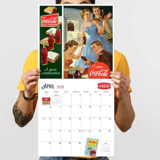 TF Publishing 2025 Coca-Cola: Vintage Nostalgia Wall Calendar {6}
