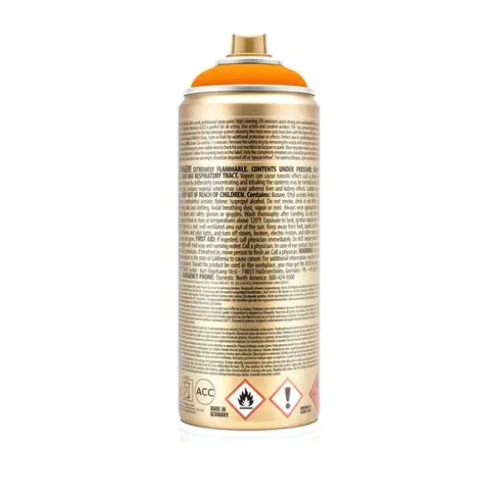 Montana&trade; Cans GOLD Flash Color Spray Paint, 400mL F2000 Power Orange {6}