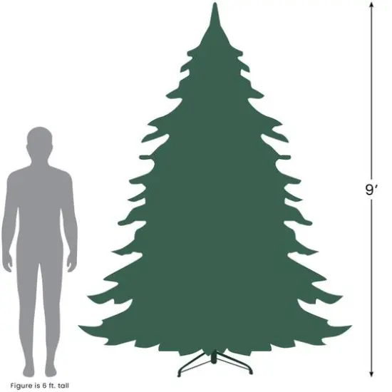 9ft. Unlit Pencil Canadian Pine Artificial Christmas Tree {3}