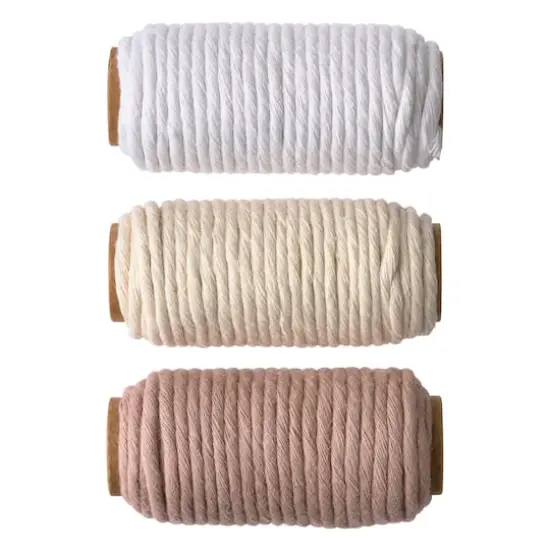 3mm White Cotton Macram&eacute; Cords by Bead Landing&trade; {1}