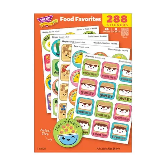 TREND Enterprises&reg; Food Favorites Scratch 'n Sniff Stinky Stickers&reg; Variety Pack {3}