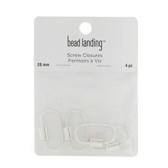 Carabiner Screw Closures by Bead Landing&trade; Silver {4}
