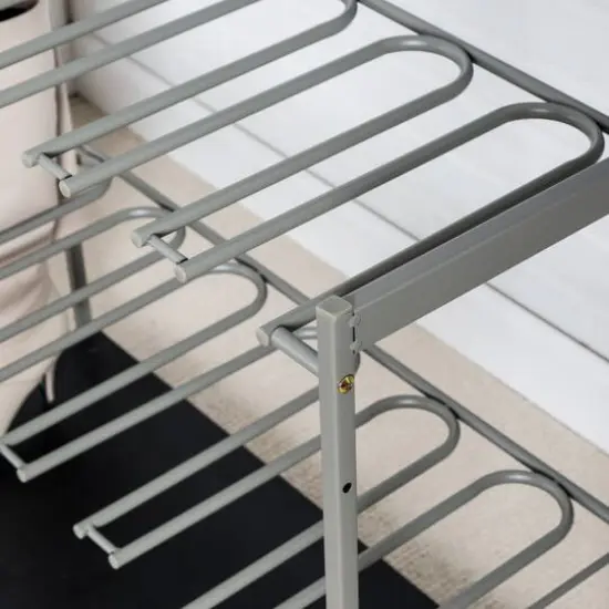 Honey Can Do Silver Hanging Boot Storage and Drying Rack {5}