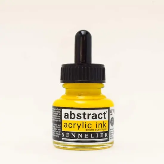 Sennelier Abstract Acrylic Ink, 30mL Primary Yellow {1}