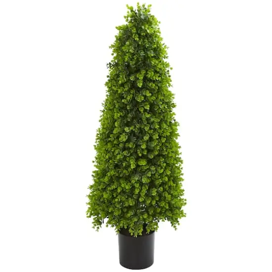 4ft. Potted Eucalyptus Topiary Artificial Tree {1}