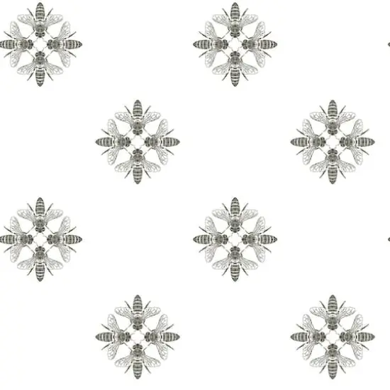 RoomMates Honey Bee Peel & Stick Wallpaper Black {1}