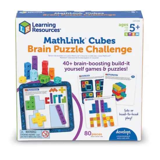 Learning Resources Mathlink Cubes Brain Games Pack {7}