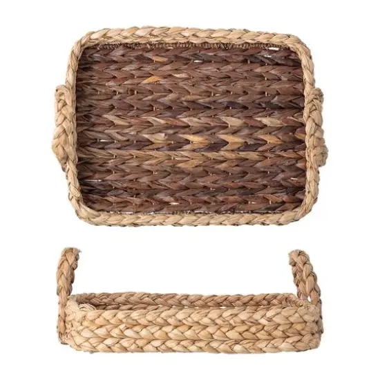 Hello Honey&reg; Brown Decorative Handwoven Seagrass Tray {1}