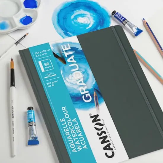 Canson&reg; 8.5" x 11" Graduate Watercolor Book {3}
