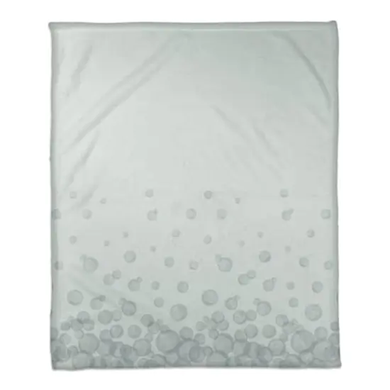 Bubbles Coral Fleece Blanket Blue {1}