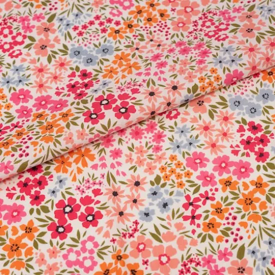 SINGER Packed Small Floral Cotton Fabric {3}