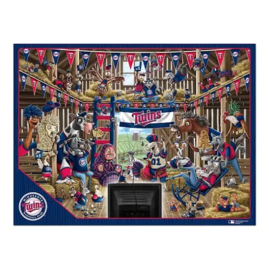 MLB Barnyard Fans 500 Piece Puzzle Minnesota Twins {5}