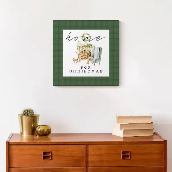 Home For Christmas Quilt Canvas Wall Art {5}