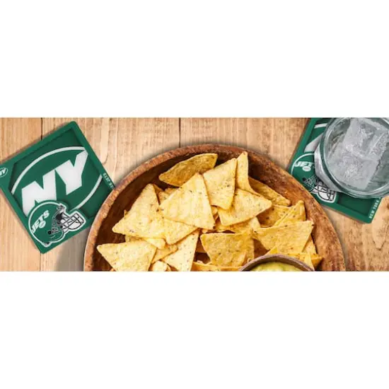 NFL 3D Logo Series Coaster Set New York Jets {4}