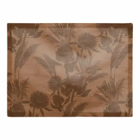 Tones Protea Blooms Cotton Twill Placemat Rust {1}