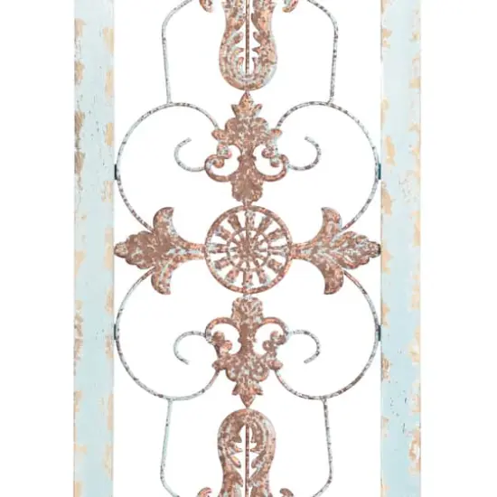 Turquoise & Gold Farmhouse Ornamental Wood Wall D&eacute;cor {3}