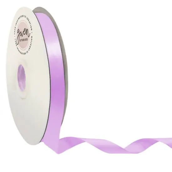 Gwen Studios Single Faced Satin Ribbon Lavender {1}